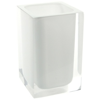 Toothbrush Holder Square White Toothbrush Holder Gedy RA98-02